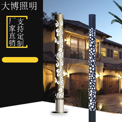 led景觀燈鋁制雕花鏤空工藝圓形景觀燈廣場(chǎng)裝飾庭院燈景觀燈柱