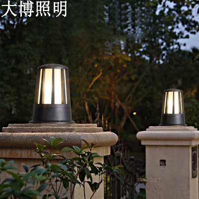 led柱頭燈圍欄燈壓鑄鋁簡(jiǎn)約矮款特色草坪燈花園庭院小區(qū)廠家批發(fā)