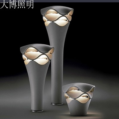 LED草坪燈波浪形特色現(xiàn)代簡約造型藝術(shù)鋁制防水花園草地柱頭燈