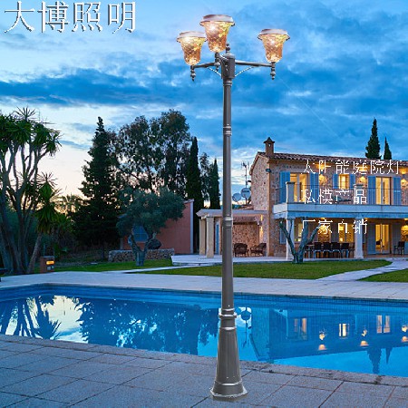 LED景觀燈壓鑄鋁歐式太陽(yáng)能庭院燈光伏戶外園林廣場(chǎng)裝飾廠家批發(fā)