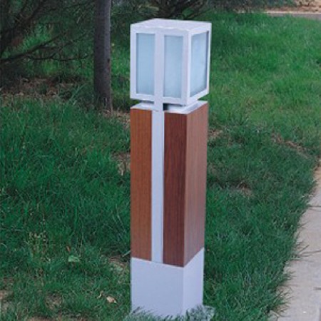 方形LED景觀燈特色木紋工藝鋁制簡(jiǎn)約公園庭院景觀燈柱廠家批發(fā)