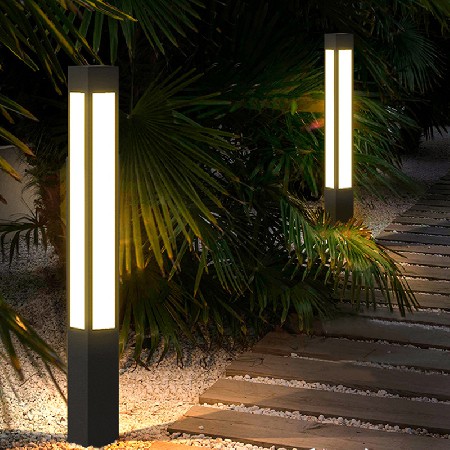 鋁制方形景觀燈戶外道路照明景觀燈柱特色簡約現(xiàn)代LED庭院燈