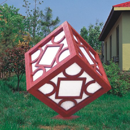 魔方造型景觀燈 特色廣場(chǎng)園林公園小區(qū)亮化戶外LED景觀燈