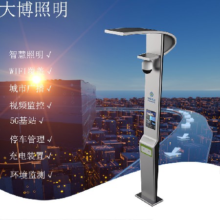 智慧庭院燈3米6米5G智慧城市建設(shè)小區(qū)廣場(chǎng)公園多功能智能路燈批發(fā)
